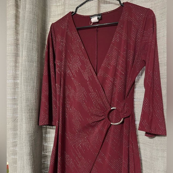 Step by Step Womens Burgundy Bodycon Dress NWOT - Picture 2 of 6